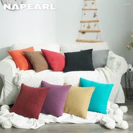 Pillow NAPEARL Solid Color Modern Throw Covers Bed Cases Sofa Decorative Cover For Living Room Home Office Car