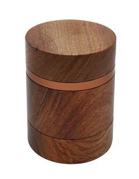 Whole class wooden herb grinder for smoking tobacco crusher 63mm 4 layers by air WY14345778217