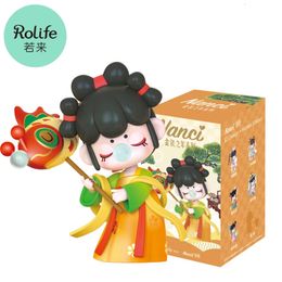 Robotime Rolife Nanci Year of the Golden Hairpin Blind Box Action Figures Doll Toys Surprise Lady for Children Friends 240426