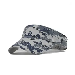 Wide Brim Hats Camouflaged Visor Cap Adjustable Sun Protection Breathable Arny Caps For Women Men Spring Summer Travel Sports Hiking