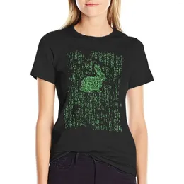 Women's Polos QR Matrix T-shirt Female Graphics Women T-shirts