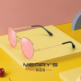 Merrys Design Girls Oval Spolaryzowane okulary przeciwsłoneczne Dzieci okulary przeciwsłoneczne Dziewczyny spolaryzowane ramki stopu Uv400 S7227 240416