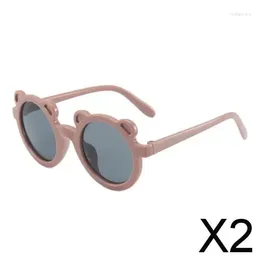 Sunglasses 2X Cartoon Fashion Kids For Boys Girls Beach Party Outdoor