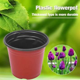 Planters Pots 50/20pcs Plastic Flowerpots Nursery Seed Starting Transplant Flower Pot Gardening Plant Container Box Fall Resistant Lightweight