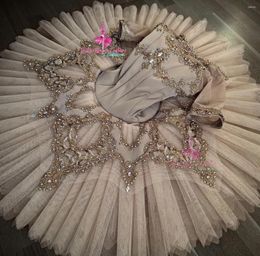 Stage Wear High-end Professional Custom Classical Ballet TUTU Short Skirt Plate Performance Competition Dress Women's Costume