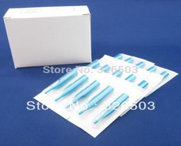 WholeOne Box Of 50PCS Round Size 5 Blue Disposable Short Tattoo Tips Nozzle Supply BSDTA5RT2193537