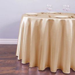 Table Cloth Satin Tablecloth Shiny Round Elegant Tablecloths Party Coffee Cover Gold Individual Vintage Beach