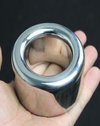 18 Sizes Cockring Stainless Steel Penis Weight Scrotum Pendant Ball Stretcher Cock Ring Testicle Pendants Rings Heavy Bondage Kit 7533740