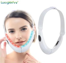 Face Slimming Massager Vline Up Lift Belt Machine Led Pon Light Therapy Ems Massage Rechargeable Anti Age Slimmer 2203184917308