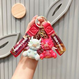 New Year's the Year of the Loong Acrylic Dinosaur Mascot Pendant Key Chain Doll Pendant Key Chain Figurine