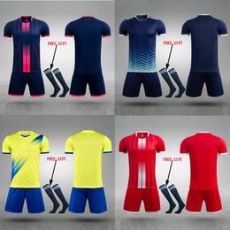 Adult Kids Football Jersey Men Boy Customize Soccer Uniforms Kit Sports Clothes Women Futsal Sportswear Training Tracksuit Child 240430