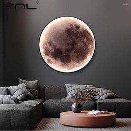 Wall Lamps Modern LED Moon Indoor Lighting Bedroom Dining Living Room For Home Decoration Fixture Hallway Decorate Lamp