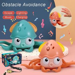 Dancing Octopus Run Away Toy for Babies Crawling Interactive Escape Fuj a o Toys Baby Birthday Gift VIP Drop with Box 240514