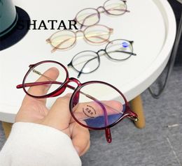 Sunglasses Shatar Fashion Reading Glasses Women AntiBlue Light Elegant Prescription Looking Young Round For Presbyopia2477026