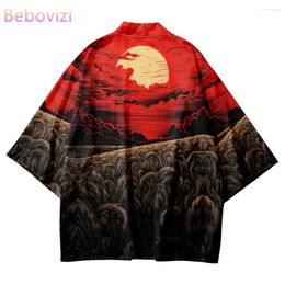 Ethnic Clothing Fashion Print Loose Kimono Women Men Yukata Cardigan Shirts Cosplay Haori Oversized Streetwear Tops