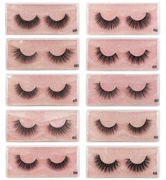 Whole 3D Mink Eyelashes 1 Pair False Eyelashes Natural Long Mink Lashes Fluffy False Lashes Makeup Maquiagem Cilios 3D Fake Ey1295563