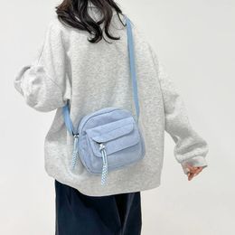Shoulder Bags Women Corduroy Crossbody Bag Casual Multi Layer Versatile Small Square Satchel Hobo Travel Purse