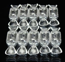 Whole 10Pcs Plastic Wedding Candy Boxes Transparent Clear Sweet Shaped Case Storage Container Baby Shower Favor3224892