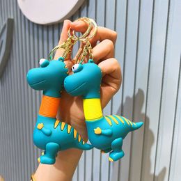 Dark Telescopic Small Dinosaur Keychain Pendant Cartoon Accessories Söt liten dockan Keychain ryggsäckhäng