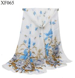 2019 Season Printing Woman Chiffon Long Silk Scarf Shawl Yiwu Flowers And Plants Small Scarf Scarf GiftNew Fashion4765454