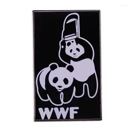 Brooches Funny Panda Badge Cute Cartoon Animal Enamel Pin