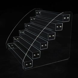 Acrylic Nail Polish Display Organiser 2-3-4-5-6-7 Layer Manicure Cosmetics Jewellery Display Stand Holder Clear Acrylic Makeup Box