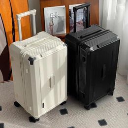 Suitcases Large Capacity Durable Thickened Luggage Travel Box Universal Wheel Leather Trolley