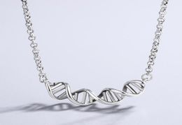 Chains VENTFILLE 925 Sterling Silver DNA ed Spiral Necklace For Women Personality Trendy Party Gifts Jewellery 2021 Drop4202211