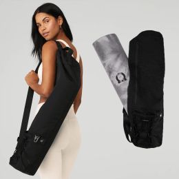 AL Yoga Mat Bag Oxford Cloth Mat Bag Yoga Mat Carrier Bag Women Large Pocket Exercise Adjustable Width Strap