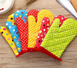 Oven Mitts Baking Durable Microwave Proof Resistant Colourful Heat Insulation Bakeware Gloves high temperature DB6402920912