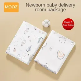 Blankets MOOZ Born Baby Bag Single Anti-scare Towel Delivery Room Wrapped Simple Cotton Quilt Autumn And Winter Four Seasons