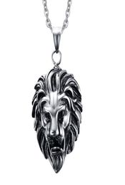 316l stainless steel lion head pendant necklace chain 19 71749389