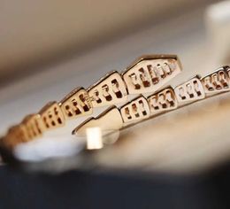 2024 Luxury quality Classic Diamonds bangle style snake bracelet with diamond opened Designer Jewellery Bijoux For Lady Famous Wedding Party have Box PS4898 q8