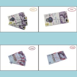 Novelty Games Play Paper Printed Money Toys Uk Pounds Gbp British 50 Commemorative Prop Toy For Kids Christmas Gifts Or Video Film D Dhhf8BF43