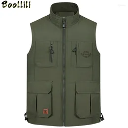 Men's Vests Quick-Drying Summer 2024 Multi Pockets Pography Vest Men Casual Outdoor Sports Waistcoat Sleeveless Jacket Male Korean Style