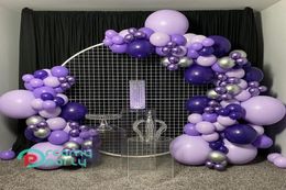 Fashion Chrome Purple Balloons Latex Happy Birthday Party Gold Decor Balloon AdultKid Baby ShowerWedding Decoration Supplies T208056059