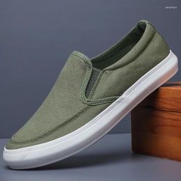 Casual Shoes Mens Outdoor Slip On Lightweight Fashion Comfortable Spring Men Matching Novel Canvas For Footwear