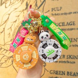 Animal Turning Happy Doll Cartoon Small Commodity Doll Keychain Pendant Keychain Cute Couple Doll