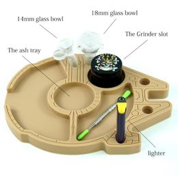 Silicone rolling tray Cigarettes Trays Smoking Storage Tobacco Hand roller Heat Resistant9253035