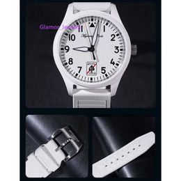 Mysterious Code Watch Men Ceramic Pilot SW200 Movement Automatic Mechanical Sapphire Glass Fluororubber Strap Super LuminousVVS