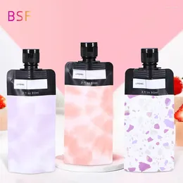 Storage Bottles 5pcs Travel Bag Cosmetics Lotion Body Wash Shampoo Sample Repackaging Cleanser One-time Portable Dispensing