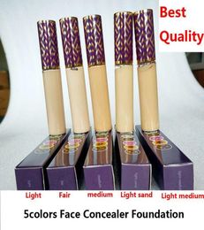 Face Concealer Cream Foundation concealers 5colors Fair Medium Light sand 10ml4080621