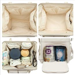 WY9K Diaper Bags Baby Nappy Bag Mummy Backpack Waterproof Storage Handbag Outdoor Travel Mommy Maternity For Stuff 2 Layer Gray d240430