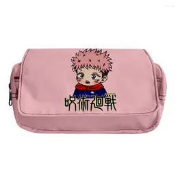 Cosmetic Bags Personality Pencil Case Jujutsu Kaisen Make-Up Bag Stationery Box Students School Pen Pencile Pouch Gift