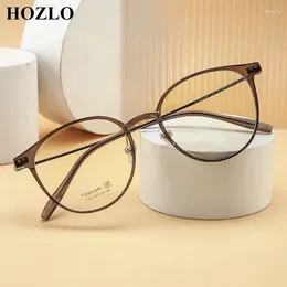 Sunglasses Frames Women Retro Rivets Round Titanium Blue Light Blocking Glasses Men Fashion Computer Gaming Eyeglasses Custom Prescription