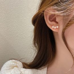 Stud Earrings Fashionable And Exquisite Glowing Pearl Ball Long Tassel For Women's Korean Hanging Jewellery