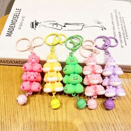 Cute and Cute Pet Folding Happy Hair Book Bag Pendant Car Decoration Cartoon Keychain Batch Small Doll Keychain Doll