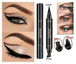 CmaaDu Wing Eyeliner Stamp Black Waterproof Smudgeproof Winged Liquid Eye Liner Pen Long Lasting Eyes Makeup5740190