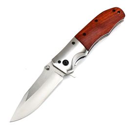 Wholesale Hotsale Stainless Steel Wood Handle Folding Knife Outdoor Hiking Camping Fishing Sharp Cutting Tool EDC Pocket Knife