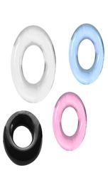 Dildos Penis Rings Set Crystal Ejaculation Delay Cockring Silicone Cock Erection Ring Stretcher Erotic Adult Sex Toys for Men Male5336520